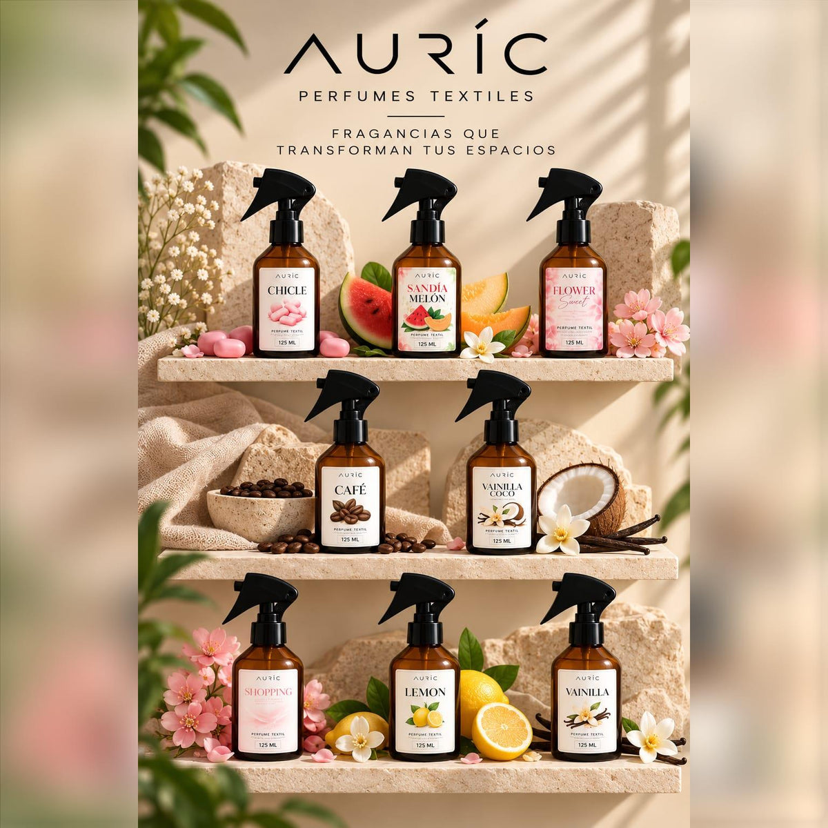 Perfumes textiles AURIC - aromas